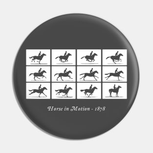 Horse in Motion (white) Pin