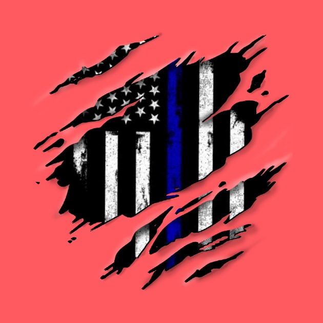 Thin Blue Line Rip by Digitanim8tor