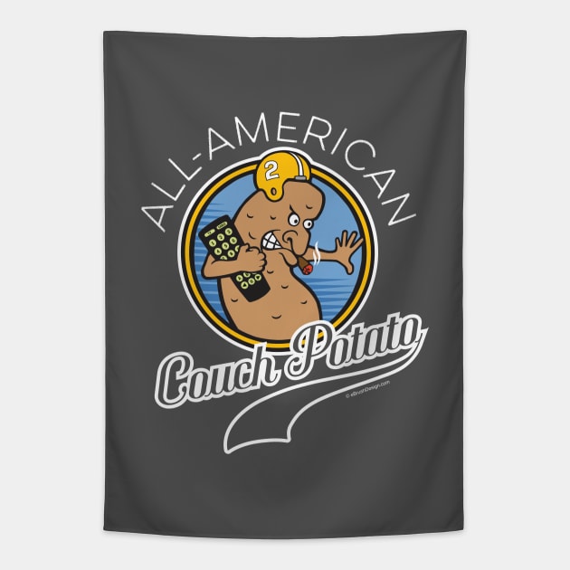 All-American Couch Potato Tapestry by eBrushDesign