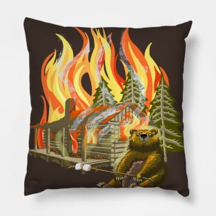 Camping Cookout Pillow