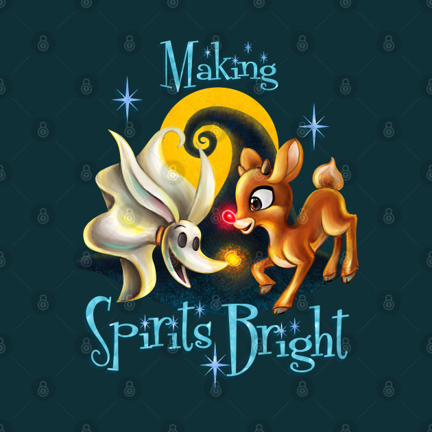 Making Spirits Bright - Nightmare Before Christmas - Phone Case