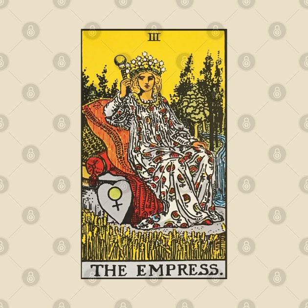 The Empress tarot card by Nate's World of Tees