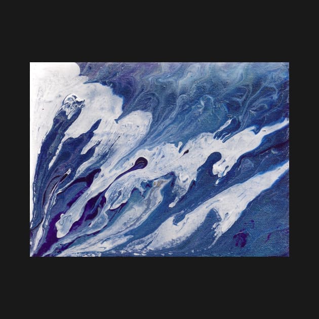 "Thank God!" Acrylic Abstract Fluid Pour Painting by acrylicpainterr