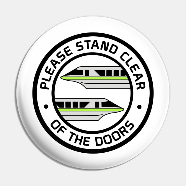 MonorailStandClearLime Pin by WdwRetro