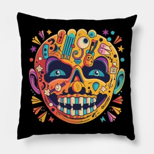 Halloween face character Pillow