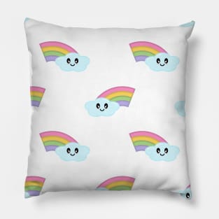 Kawaii Cute Rainbow Pattern Pillow