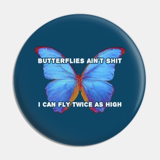 Reading Butterflies D Pin