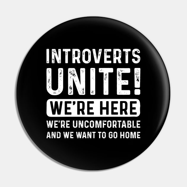 Introverts Unite Pin by LuckyFoxDesigns