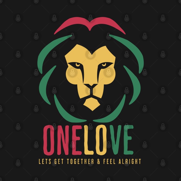 Lion - Legend - One Love - Reggae Music Lover by Artist Rob Fuller