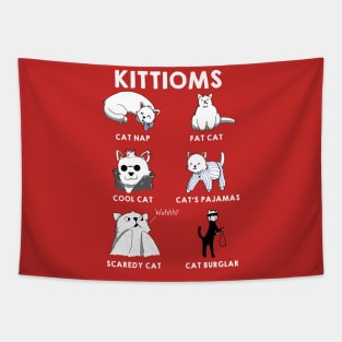 Kittioms - Cat Idioms Tapestry