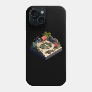 Isometric Zen Garden Phone Case