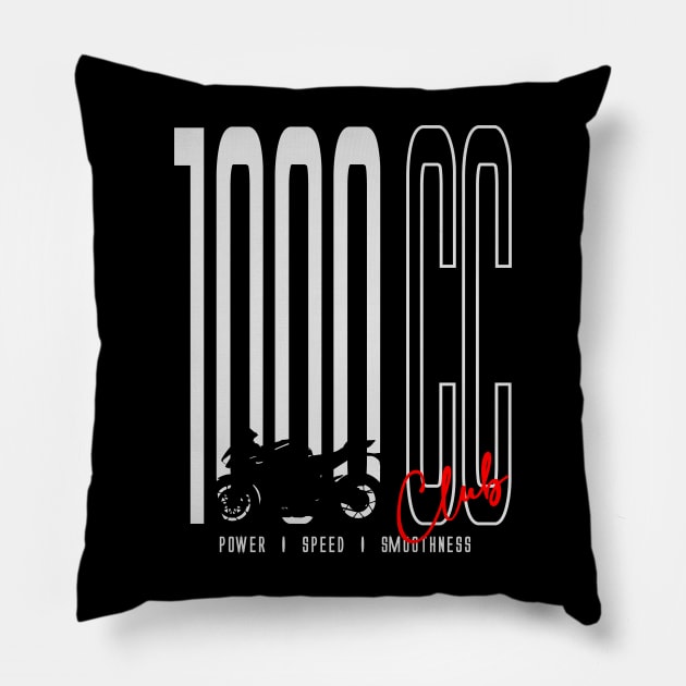 1000 CC Club Fireblade Pillow by TwoLinerDesign