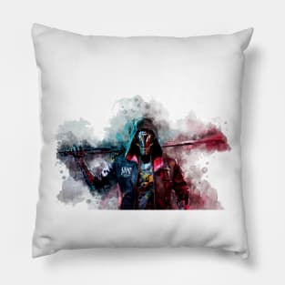 Ghostrunner Watercolor Pillow