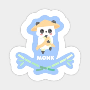 Monk Kawaii Panda Magnet