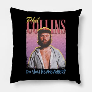 Phil Collins Vintage 1951 // Do You Remember? Original Fan Design Artwork Pillow