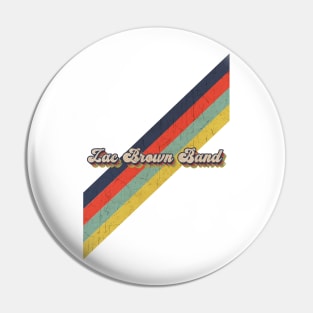 retro vintage color Zac Brown Band Pin