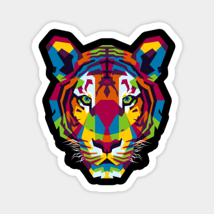 The Colorful Tiger Head Magnet