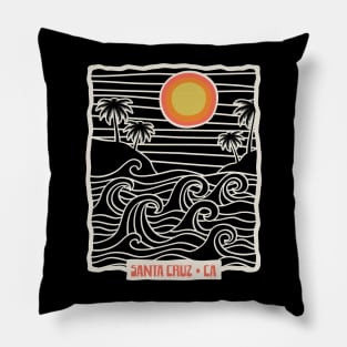 Santa Cruz Summer Sunset Pillow