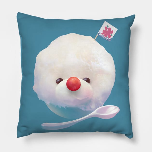 Bichon Fluffy Shaved Ice Pillow by zkozkohi