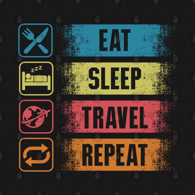 Eat sleep travel repeat by Cuteepi