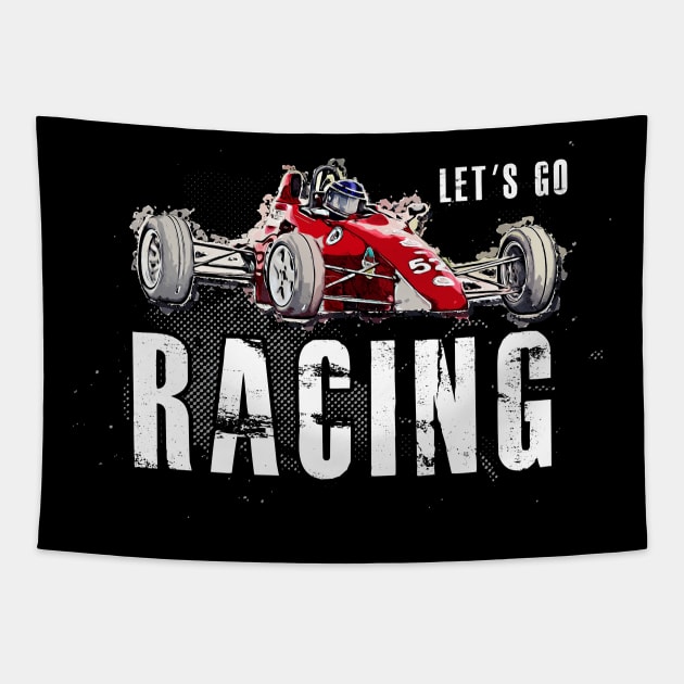 Let's Go Racing Tapestry by Bohica93