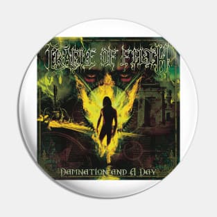 Cradle Of Filth Damnation And A Day Album Cover Pin