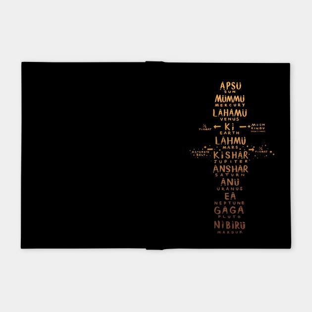 Sumerian Solar System Annunaki Notebook Teepublic