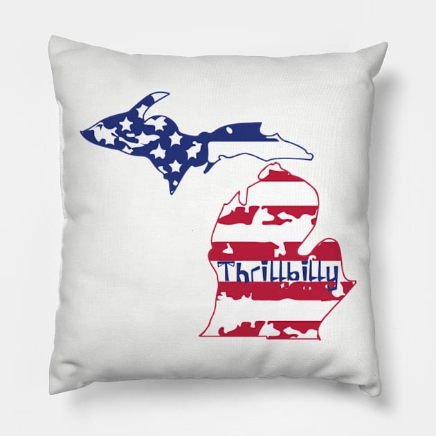 Thrillbilly Flag 2 Pillow by salesgod