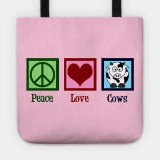 Peace Love Cows Tote