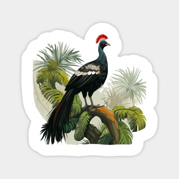 Horned Guan Magnet by zooleisurelife