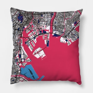 Tokyo - Japan MilkTea City Map Pillow