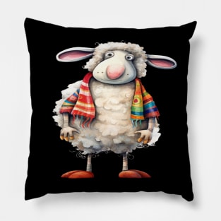 Whimsical Cute Happy Sheet Pillow