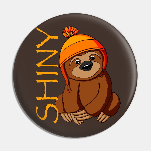 Shiny Firefly Sloth Pin by Alisha Ober Designs