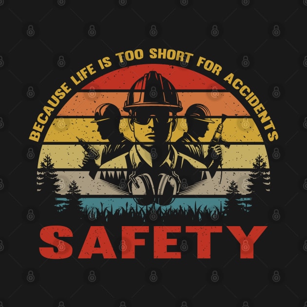 Funny Labor Day Retro Vintage Safety Manager Humor by Graphic Monster