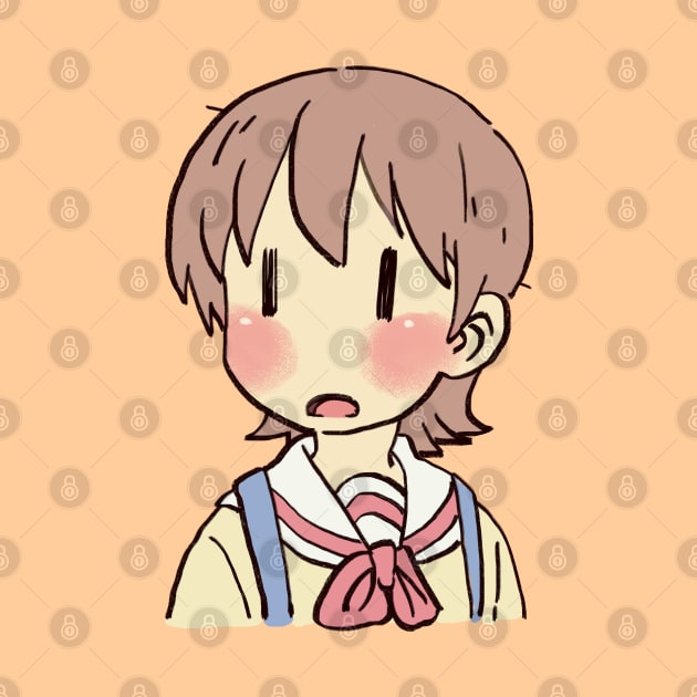 funny yuuko meme surprised face nichijou by mudwizard