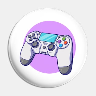 Joystick Cartoon Vector Icon Illustration Pin