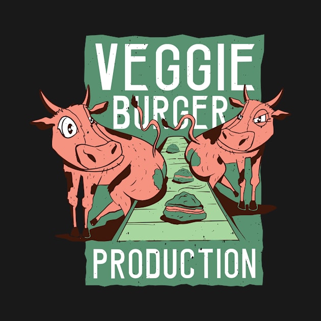 Funny Veggie Burger by JFDesign123