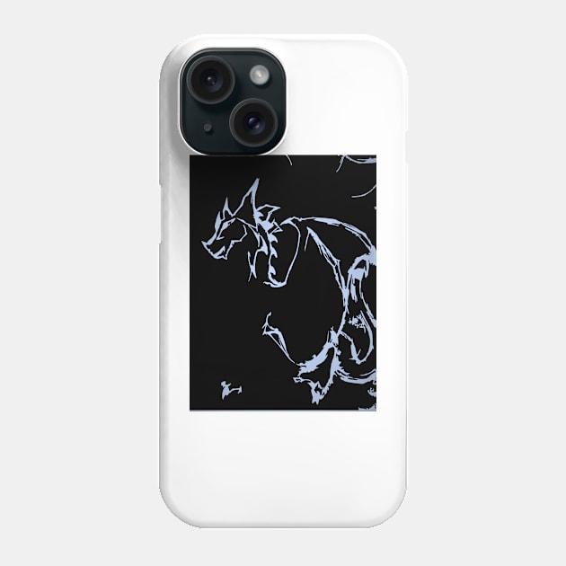 White Dragon Stream Phone Case by TriForceDesign