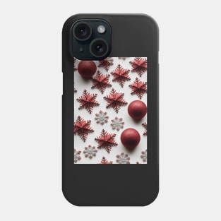 Christmas Seamless Pattern - Snowflakes #7 Phone Case