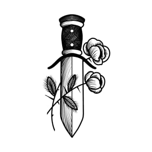 Knife and roses T-Shirt