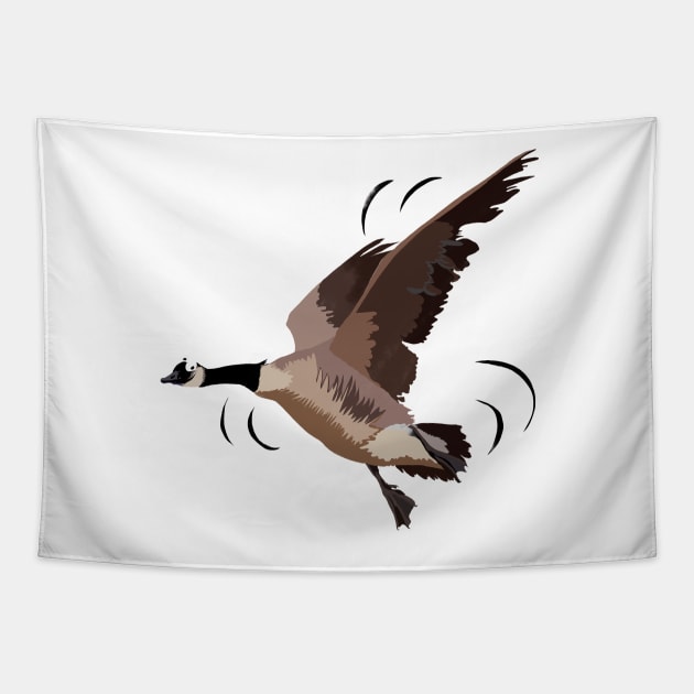 Canada goose Tapestry by michdevilish