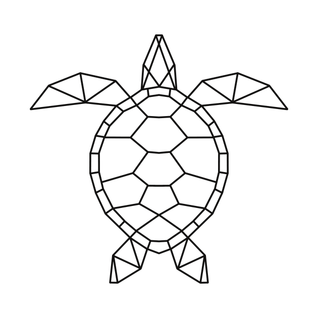 Geometric turtle by RosanneCreates