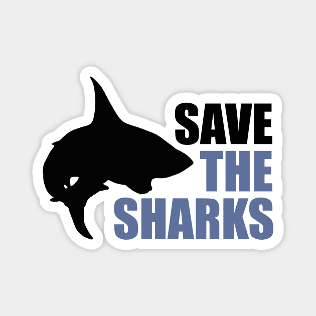 Save the Sharks save the fins Magnet by bubbsnugg