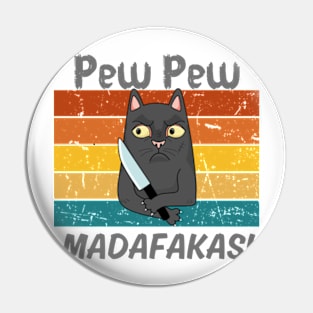 Pew Pew Shirt, Pew Pew Madafakas T-Shirt, Sunset Shirt, Vintage Shirt, Cat Lover Gift, Funny Cat Shirt, Summer Shirt, Cool cat shirt Pin