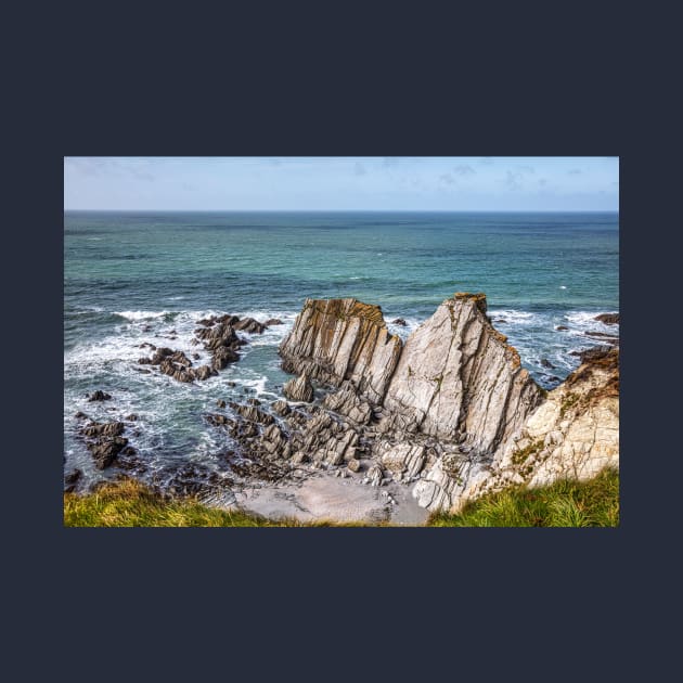 Mortehoe, Devon, Rugged Coastline Rocks by tommysphotos