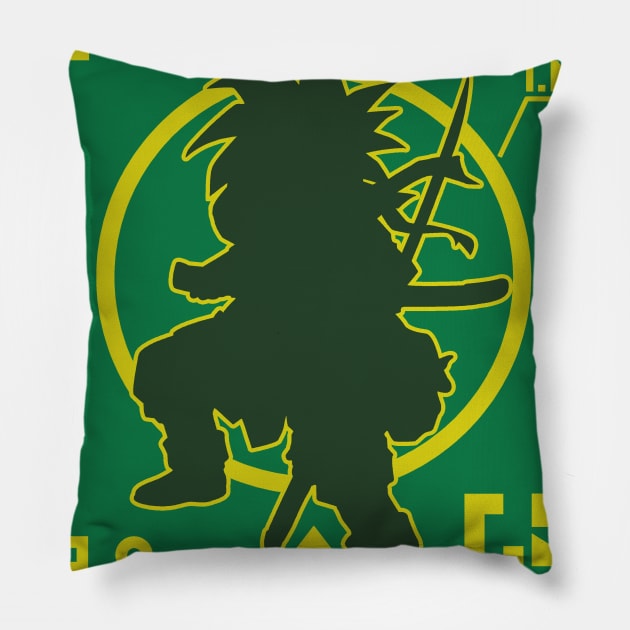 Crono Scouter Green Pillow by PlatinumBastard