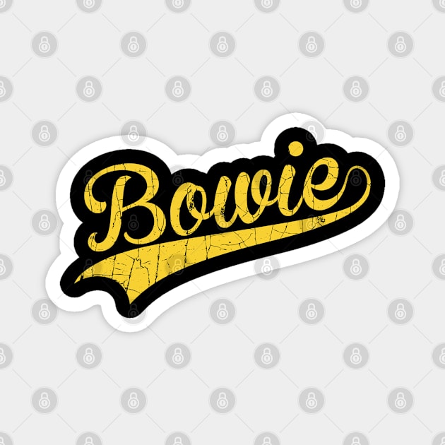 Crack style Name Bowie - Family name Magnet by Pasar di Dunia