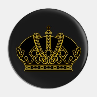 imperial crown (black) Pin