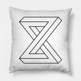 Impossible Shapes – Optical Illusion - Geometric Infinity Pillow