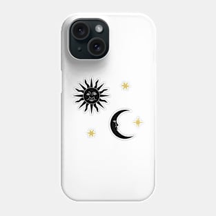 sun and moon celestial design pack Phone Case